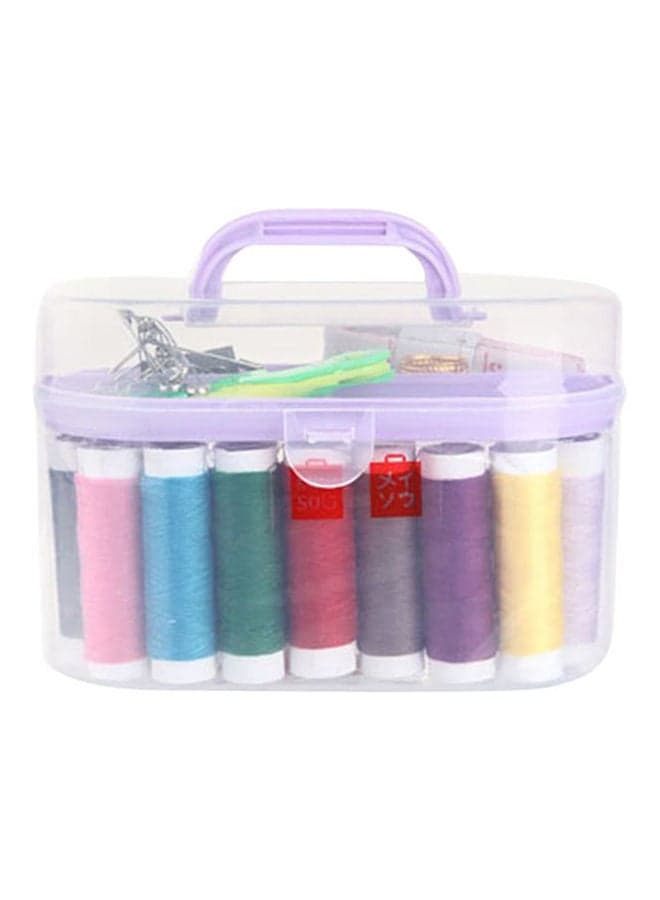 Miniso Needlework Box, Purple Multicolour Sewing Machine Accessories