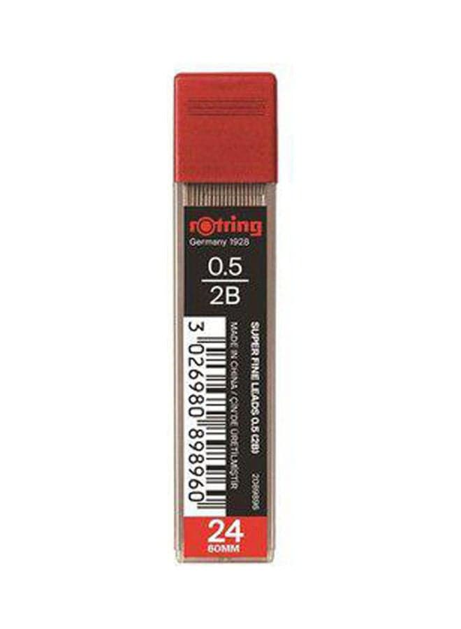 Super Polymer 0.5 Mm 2B,24 Pcs Multicolour Pencils