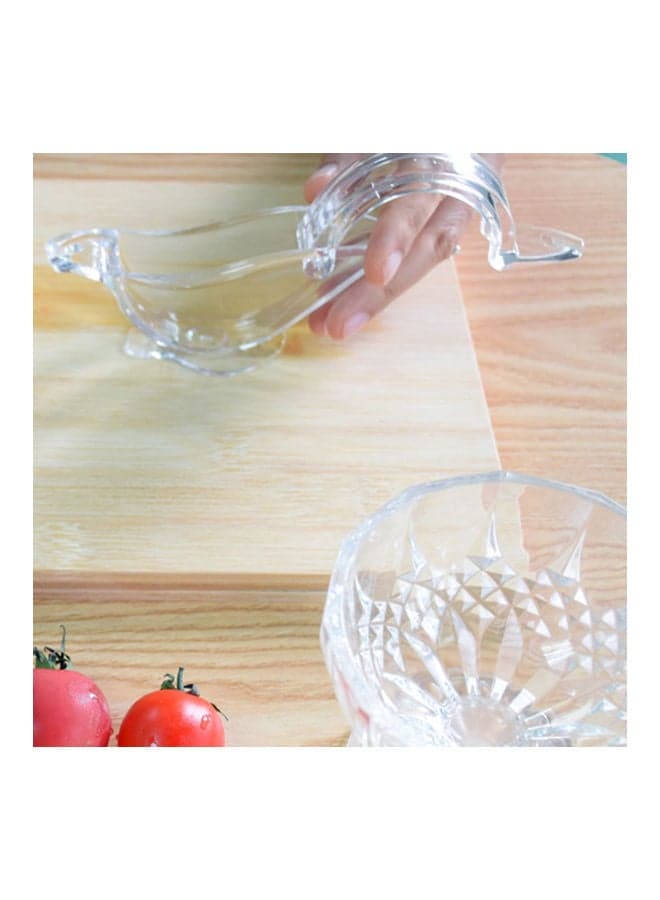 Acrylic Exquisite Hand Press Lemon Squeezer Transparent Kitchen Accessories (٦)