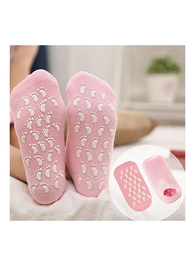 SPA Silicone Gel Socks Pink Personal Care