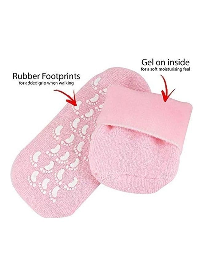 SPA Silicone Gel Socks Pink Personal Care (٥)