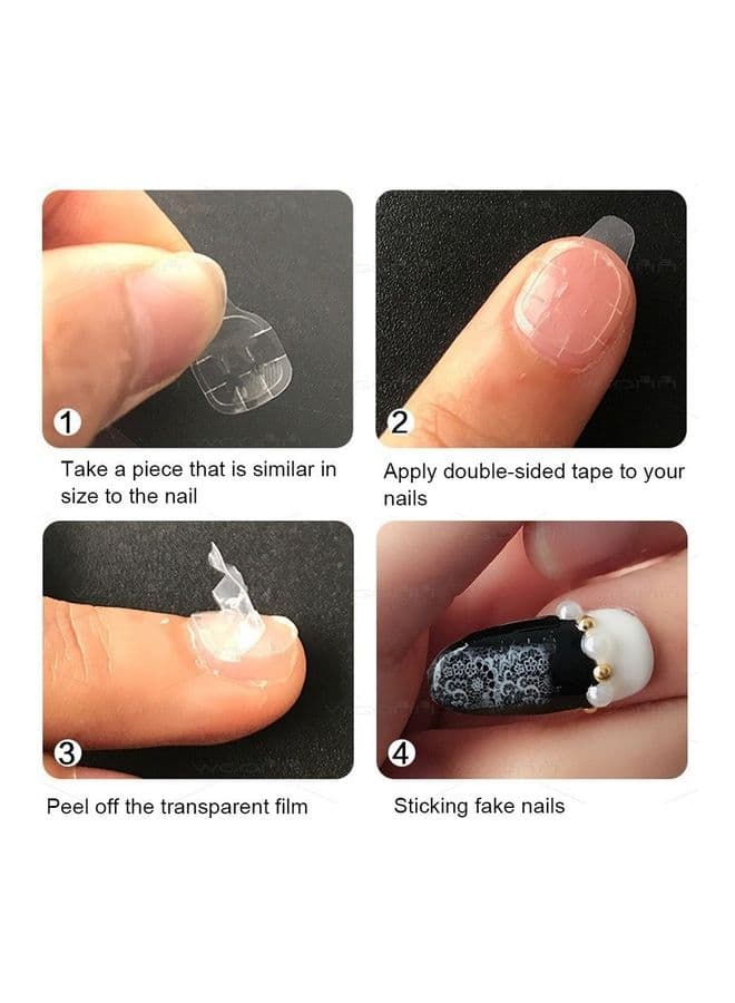 240-Piece Nail Adhesive Glue Tapes Clear (5)