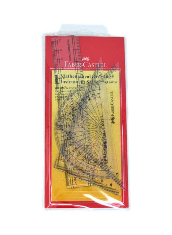 Mathematical Drawing Set 4Pcs 163504 Clear Math Materials