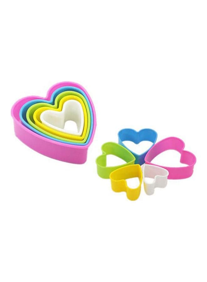 Plastic Cookie Cutter Mold Set- Multi-Size Biscuit Cutters- Colors Shapes Sandwich Cutters Cake Cutter Fruit Cutter Multicolour