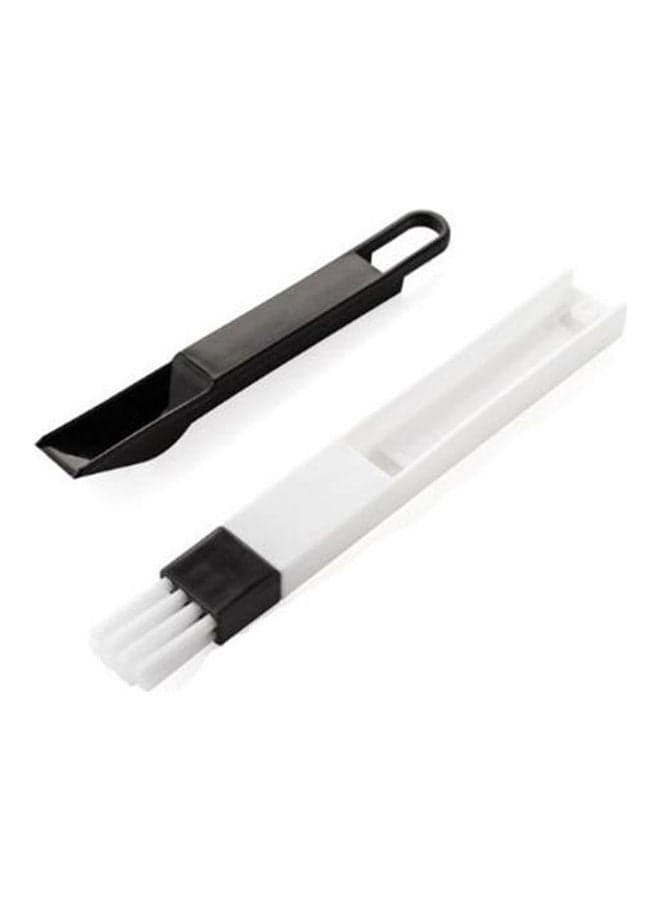 2 In 1 Multifunctional Polished Window Track Cleaning Brush Multicolour 18x2cm Kitchen Accessories