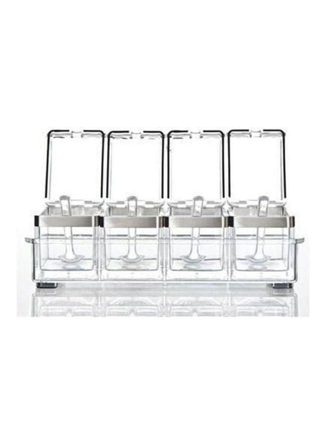 Crystal Seasoning Box 4 Pcs Clear