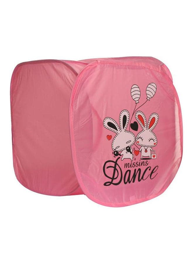 Foldable Storage Basket For Kids Pink 40 x 40cm