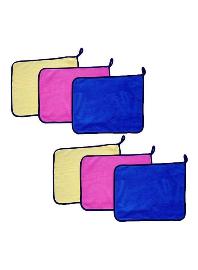 6Pcs  Micro Fiber Towels Car Wash Mitts