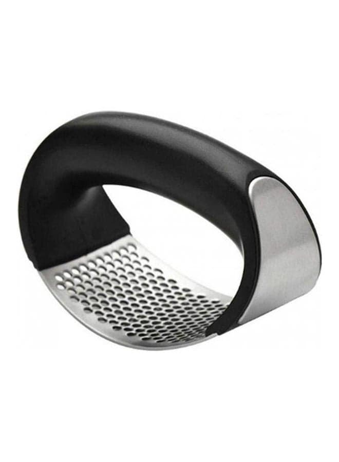 Lehsgy Kitchen Garlic Rocker Garlic Press Ginger Crusher Stainless Steel Ergonomics Labor Saving With Plastic Handle Easy To Wash Silver Kitchen Accessories