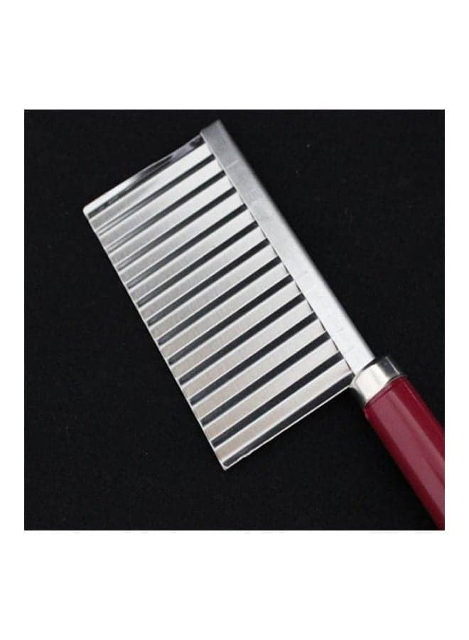 Ripple Potato Knife Multi Purpose Vegetable Chopper Cutter Red Knife Sets