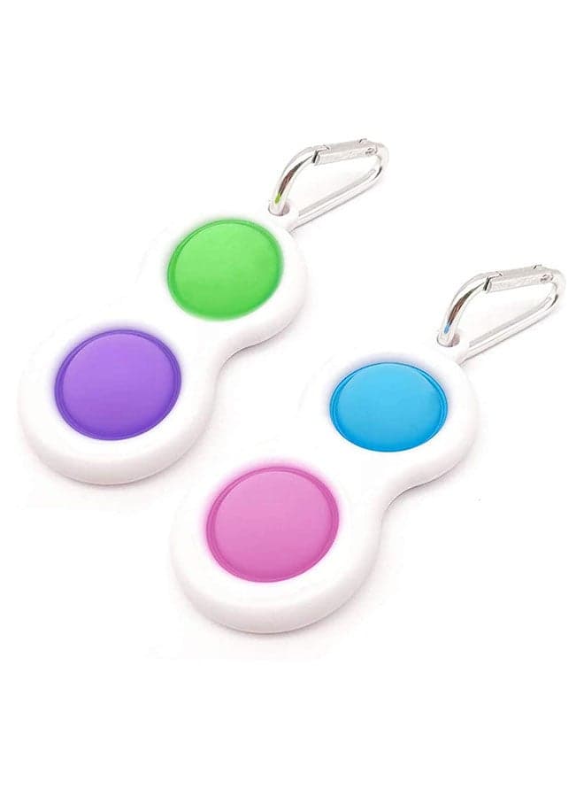 2-Piece Simple Fidget Dimple Toy Pop It