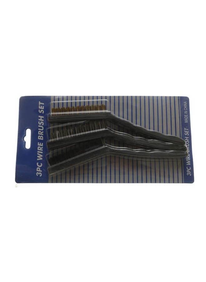 Gas Cooker Cleaning Brush Set 3 Pcs Black Kitchen Accessories