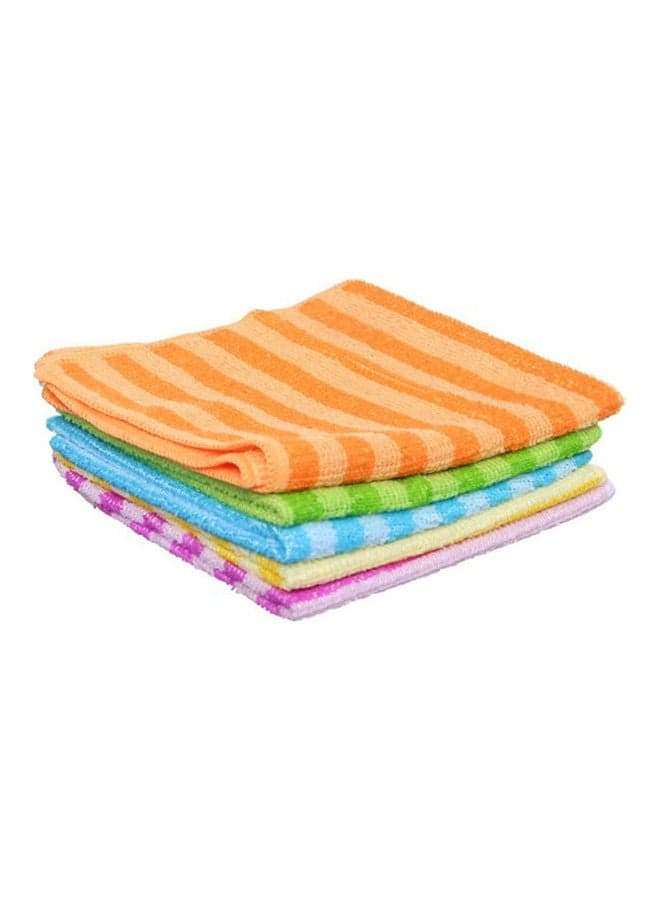 Set Of 5 Cleaning Towel - Small Size Multicolour Kitchen Accessories