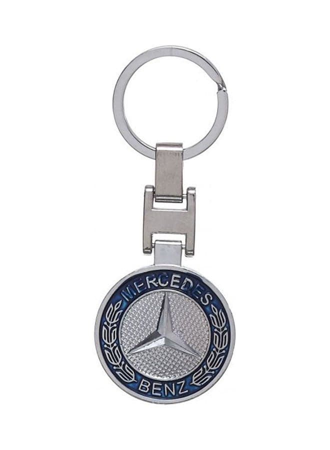Keychain Nickel-Plated With Double-Sided Mercedes Logo Key Chains