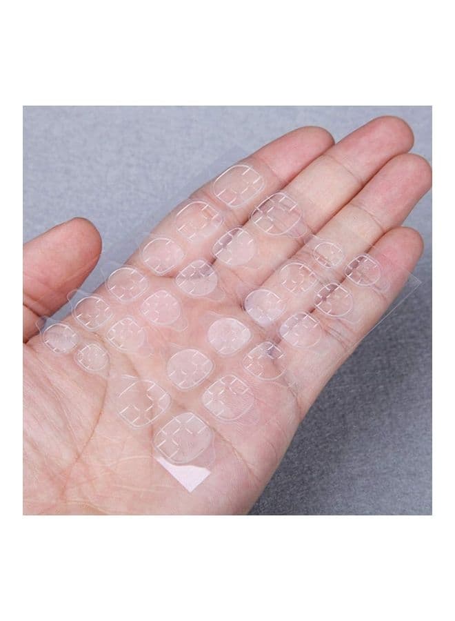 240-Piece Double Side Adhesive Nail Glue Sticker Clear Nail Art (٦)