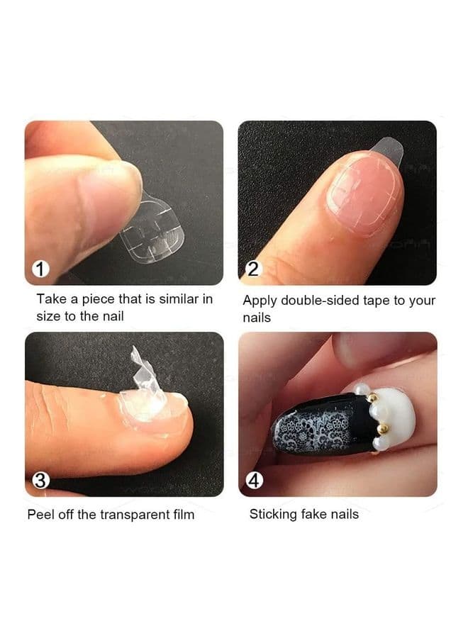 240-Piece Double Side Adhesive Nail Glue Sticker Clear Nail Art (٥)