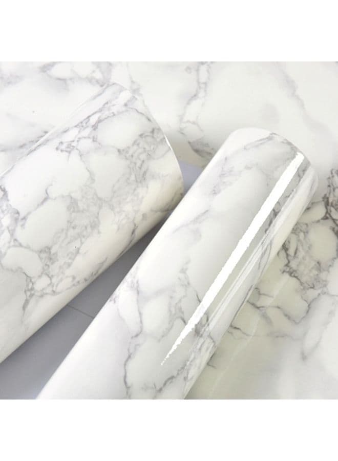 Marble Pattern Moisture Proof Removable Self Adhesive Wall Sticker White Wall Decal