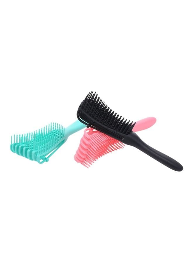 Eight-Claw Soft Scalp Massage Hair Comb Black Styling Scissors (5)