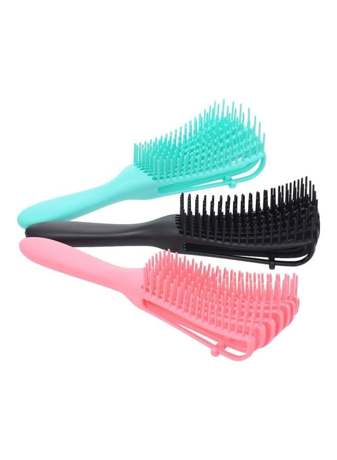 Eight-Claw Soft Scalp Massage Hair Comb Black Styling Scissors (4)