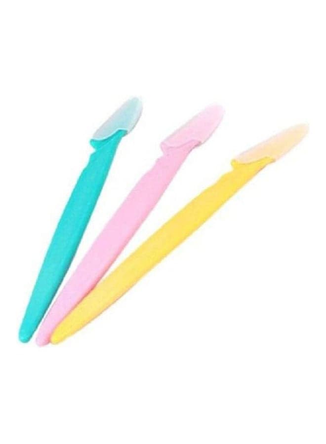Eyebrow And Body Razor 3 Set Multicolour Make Up Sponges
