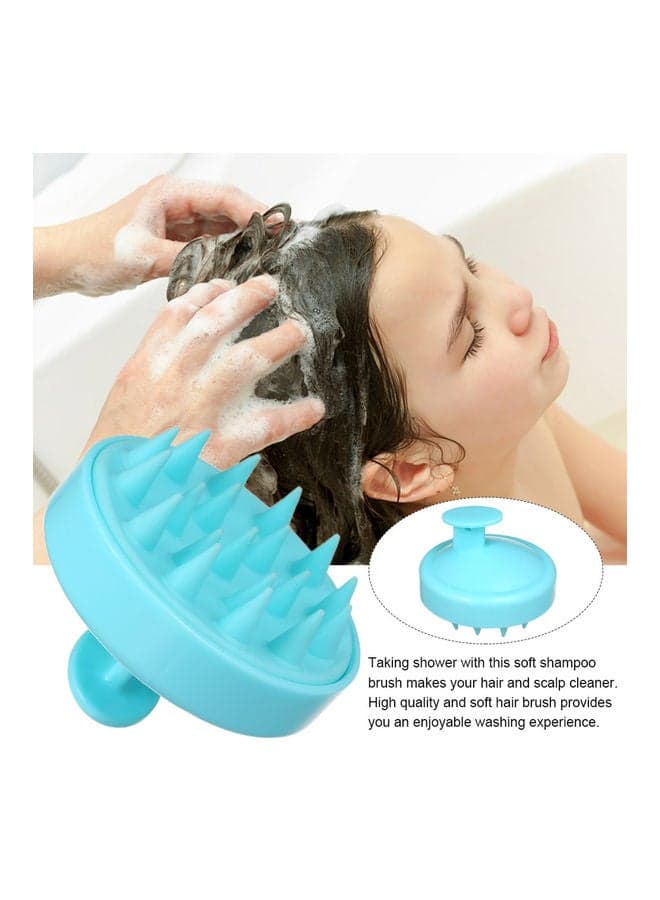 Soft Silicone Head Massager Comb Black Hair Brushes (٥)