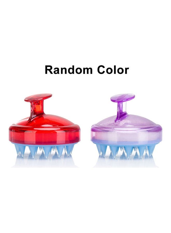 Silicone Teeth Hair Scalp Soft Massage Brush Multicolour (٥)