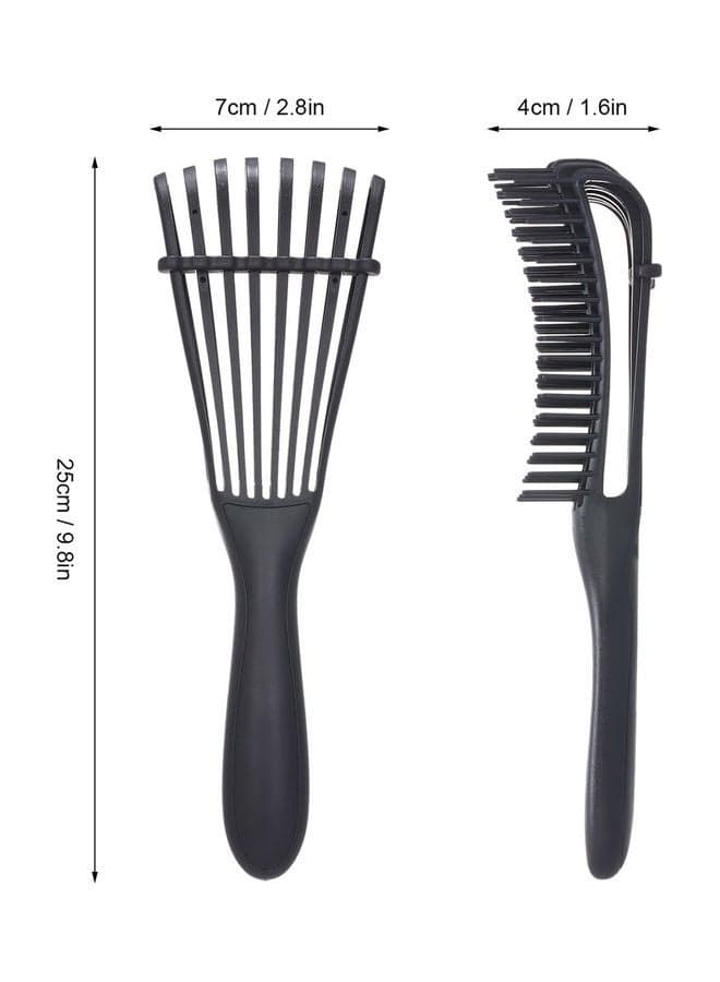 Eight-Claw Soft Scalp Massage Brush Black 25x7cm Hair Combs (٣)