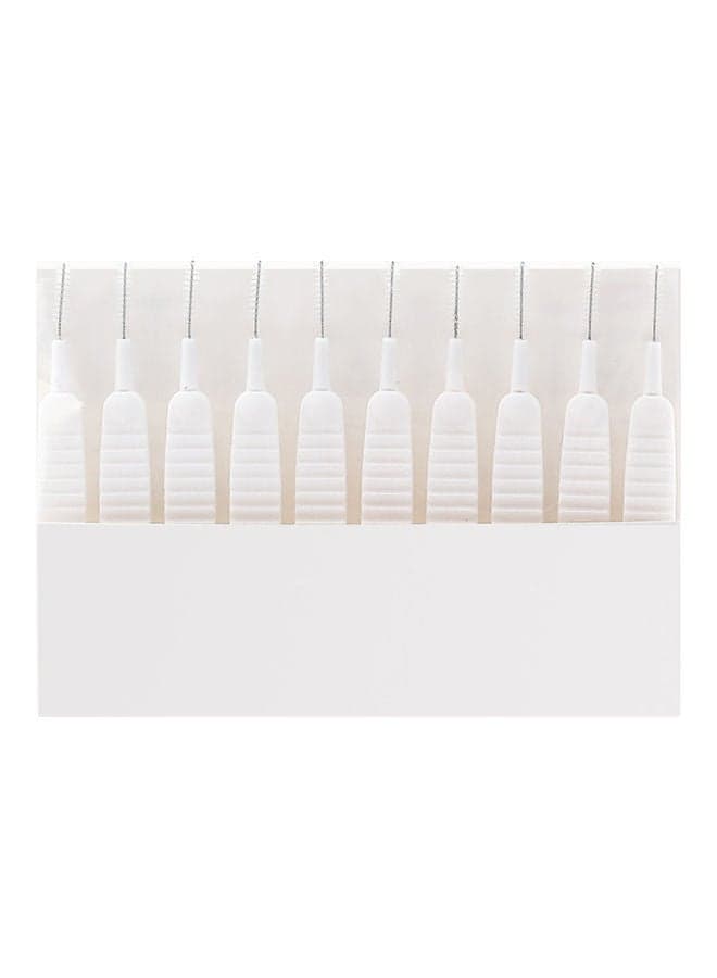 10-Piece Multifunctional Shower Head Nozzle Cleaning Brush White Household Cleaning Supplies