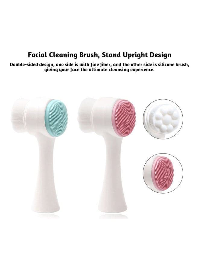 2 In 1 Facial Massage Brush Multicolour 13.5x4.5x6.4cm Face Massagers & Rollers (٣)