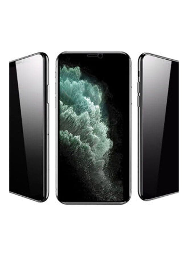 2.5D Full Cover Privacy Tempered Glass (Reinforced )For iPhone 11 Pro / X / XS Black Mobile Screen Protectors