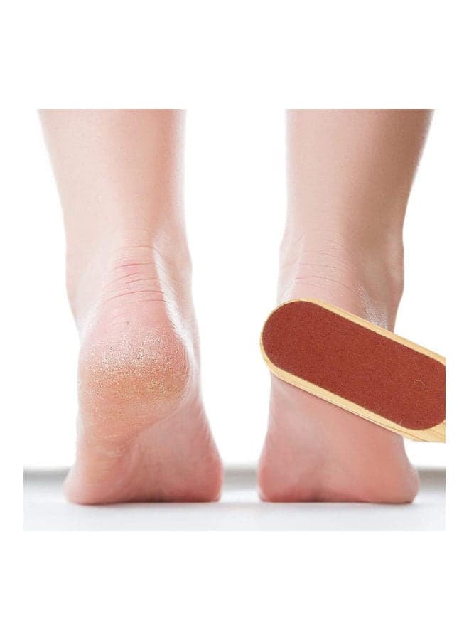 Double Sided Callus Remover Foot Care Wooden Pedicure File Brown 21cm Personal Care