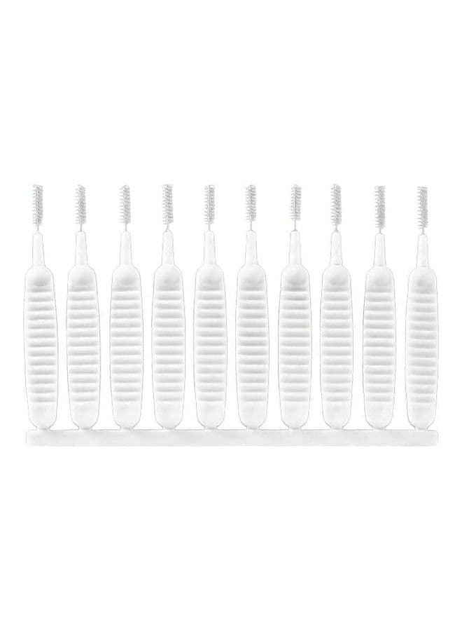 10-Piece Shower Dredge Brushes White Kitchen Utensils & Gadgets