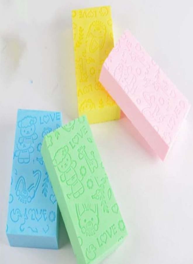 Magic Bath Sponge Multicolour 10cm Bathing Accessories (4)