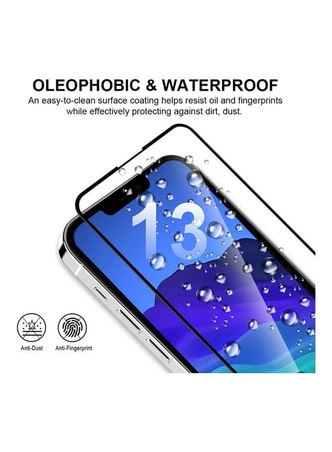 Full Glue Screen Protector Tempered Glass For Apple iPhone 13 Pro Max Size 6.7 Inches Black Edge Mobile Screen Protectors (4)