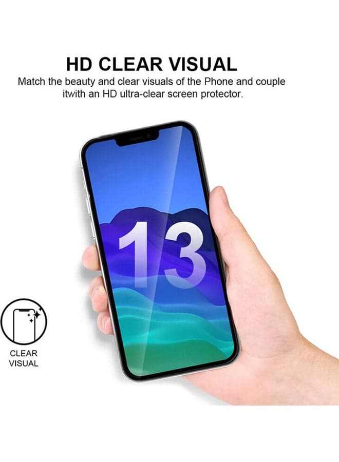 Full Glue Screen Protector Tempered Glass For Apple iPhone 13 Pro Max Size 6.7 Inches Black Edge Mobile Screen Protectors (5)