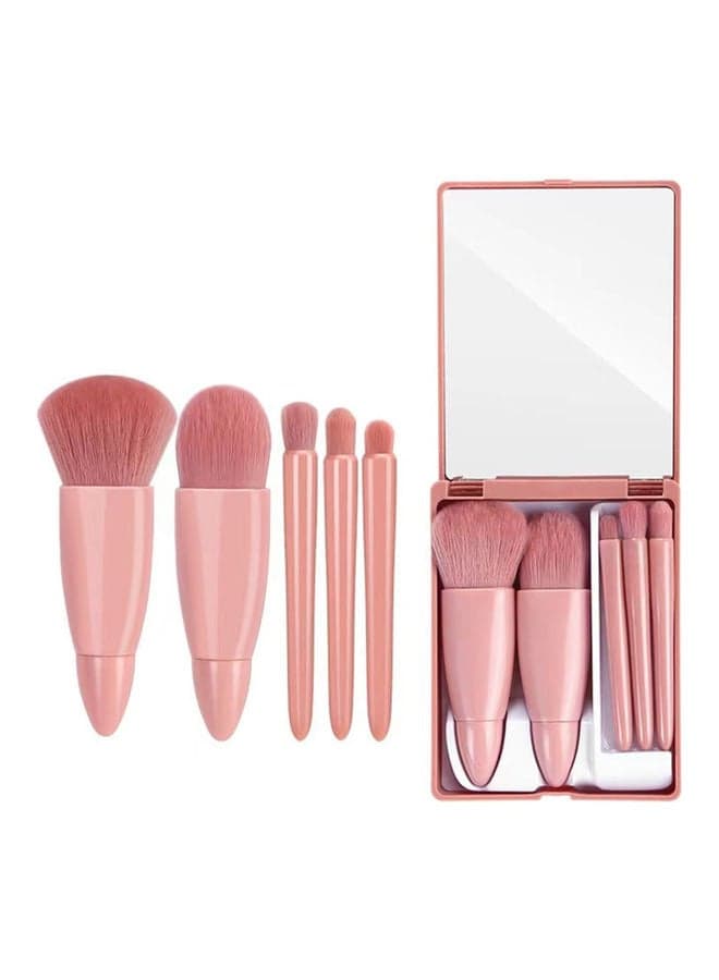 5-Piece Makeup Cosmetic Brushes Set Multicolour Makeup Tool Cleaners