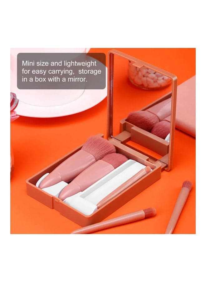 5-Piece Makeup Cosmetic Brushes Set Multicolour Makeup Tool Cleaners (٥)