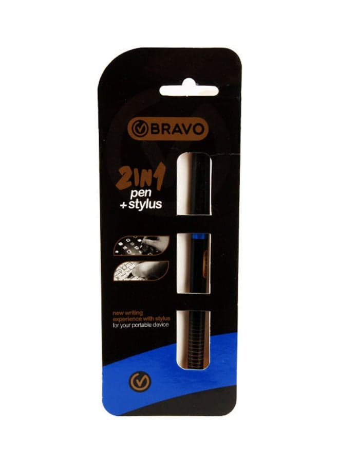 Ballpoint Pen Bravo Stylus Touch 2 X 1 Blue Rollerball Pens