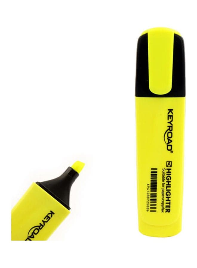 Highlighter Flue Neon Yellow Stationery Highlighters