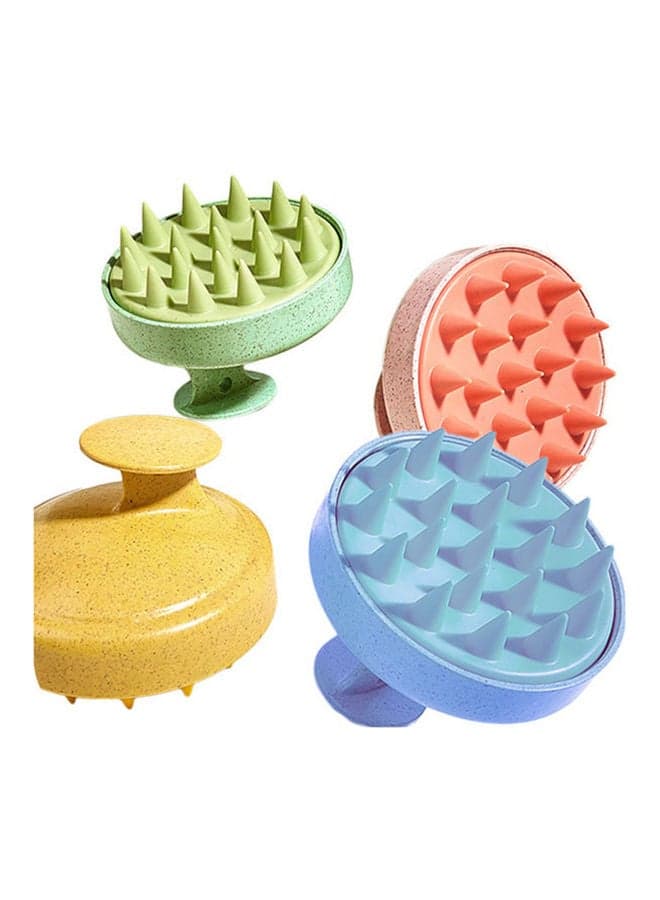 Silicone Hair Washing Comb Manual Shampoo Comb Scalp Massager Hair Cleaner Hair Care Massage Comb Green 7.8 x 6.5 x 6.5cm Styling Accessories (٦)