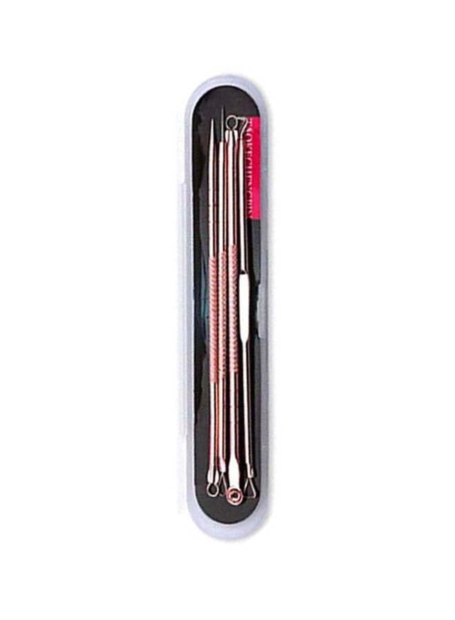 4-Pieces Acne Needle Set Rose Gold Blackhead & Acne Remover (٣)