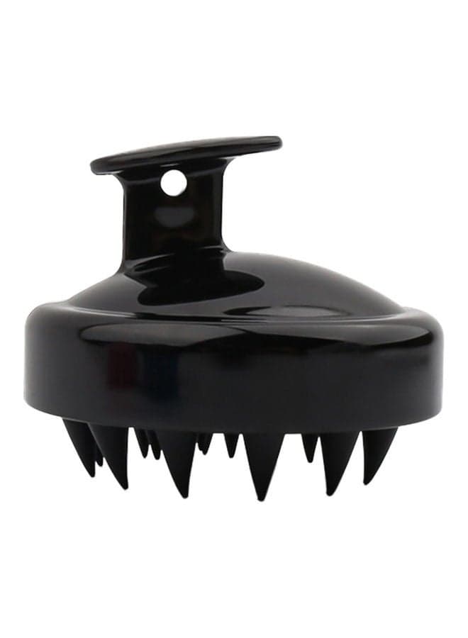 Head Scalp Massager Flexible Silicone Shampoo Brush Black 45grams Hair Brushes