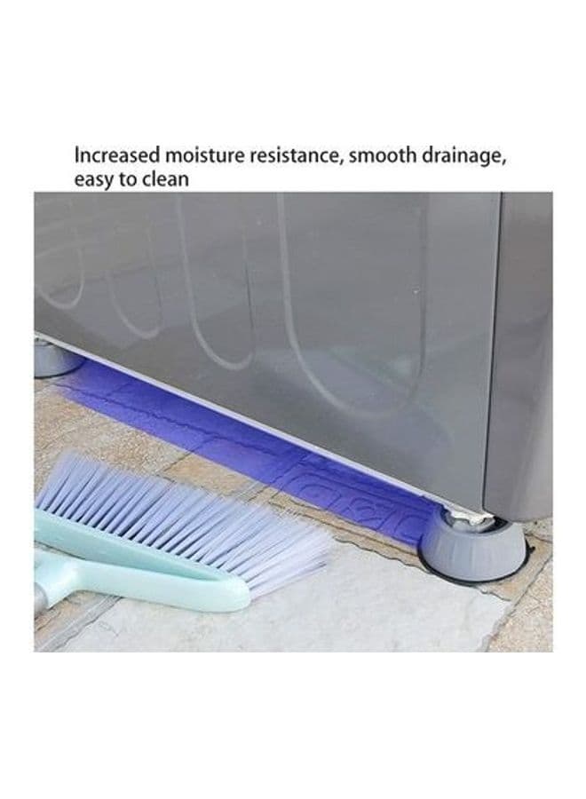 8-Piece Washing Machine Foot Pads Grey 4x5cm (٤)