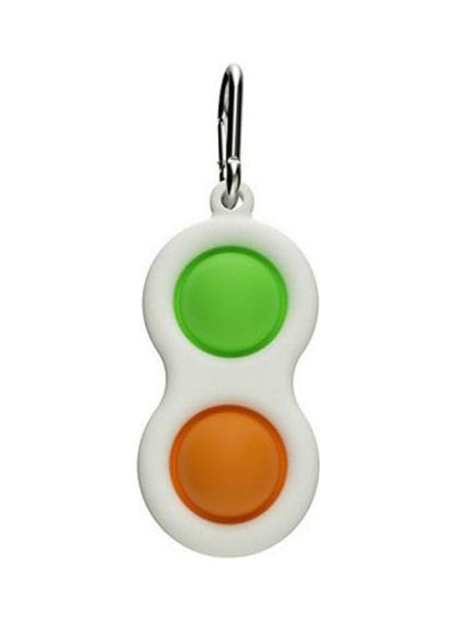 Fidget Toys Simple Dimple 2 Pops Key Chain Ring Bmulticolour Office Supplies