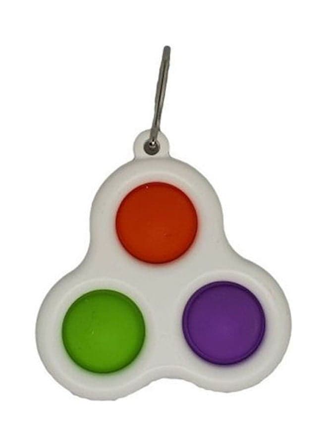 Key Chain Ring Simple Dimple Fidget Toys 3 Pops Bmulticolour Office Supplies