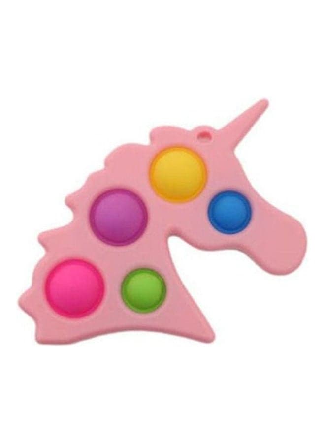 Pop Fidget Toy Bubble Key Chain Sensory Toy Stress Relief Pink Office Supplies