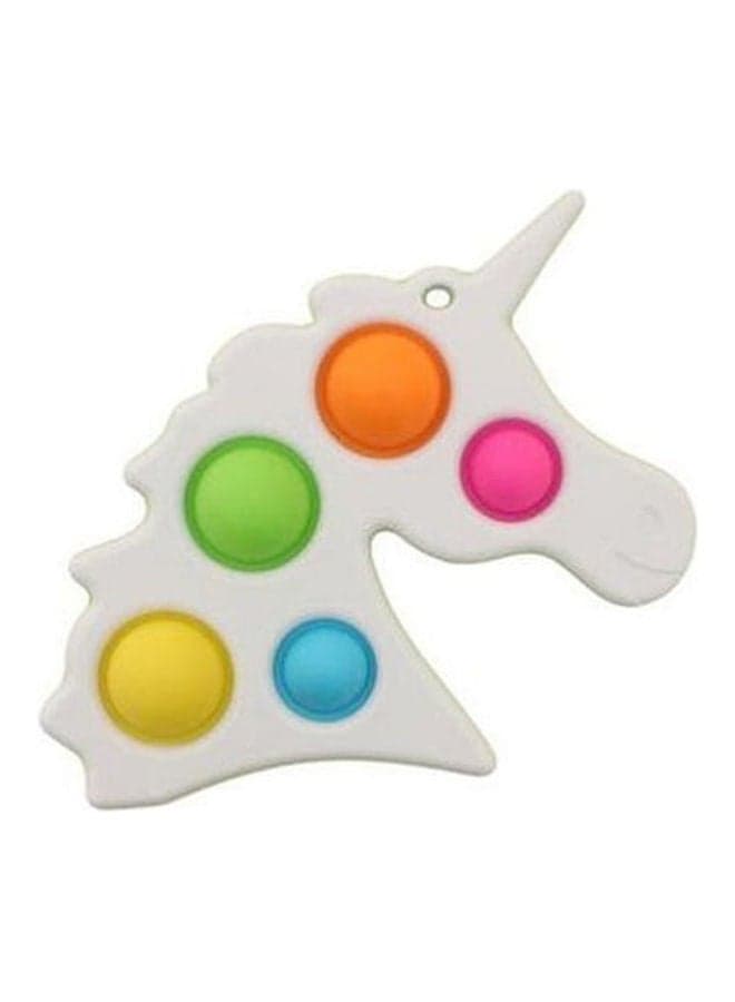 Pop Fidget Toy Bubble Key Chain Sensory Toy Stress Relief White Office Supplies