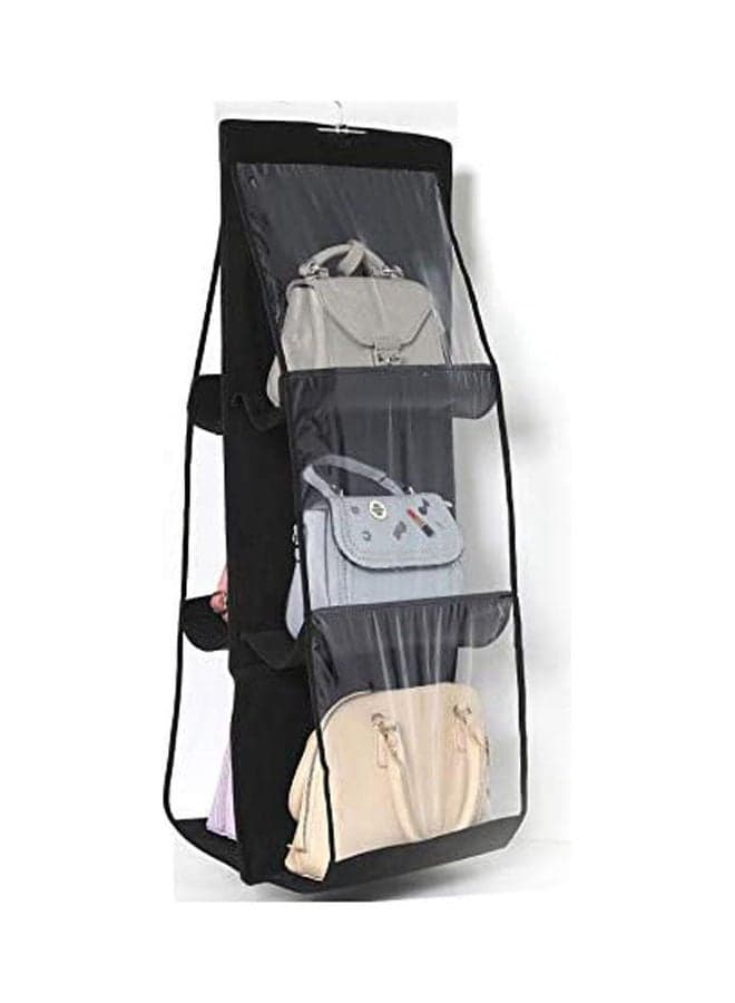 Foldable Hanging Storage Bag Handbag Organizer Black 90cm Closet Systems