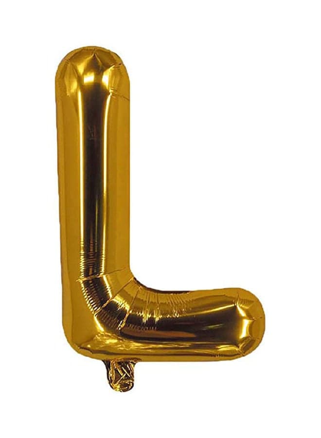 Party Time L Letter Foil Balloon