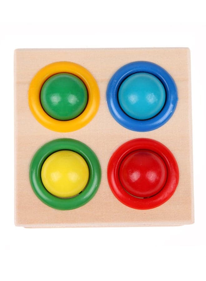 Wooden Hammering Game Box With Balls Sturdy, Durable Multicolored Toy For Kids Hammering & Pounding Toys (٧)